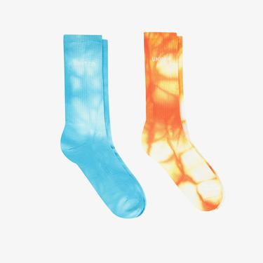  UNITED4 Street  Unisex Mavi/Turuncu 2'li Çorap