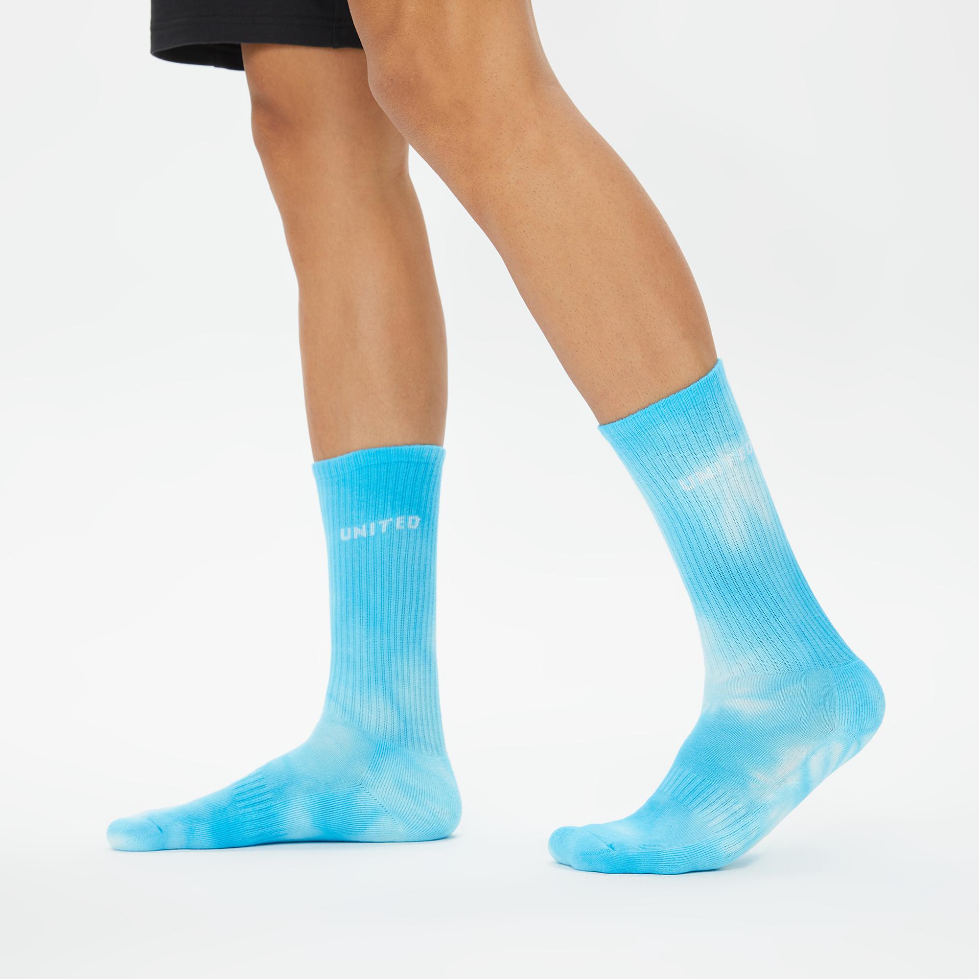 UNITED4 Street  Unisex Mavi/Turuncu 2'li Çorap