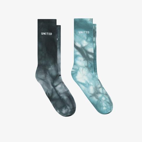  UNITED4 Street  Unisex Gri/Mavi 2'li Çorap
