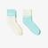 UNITED4 Kadın Mavi/Beyaz 2'li Çorap