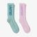UNITED4 Kadın Pembe/Yeşil 2'li Çorap