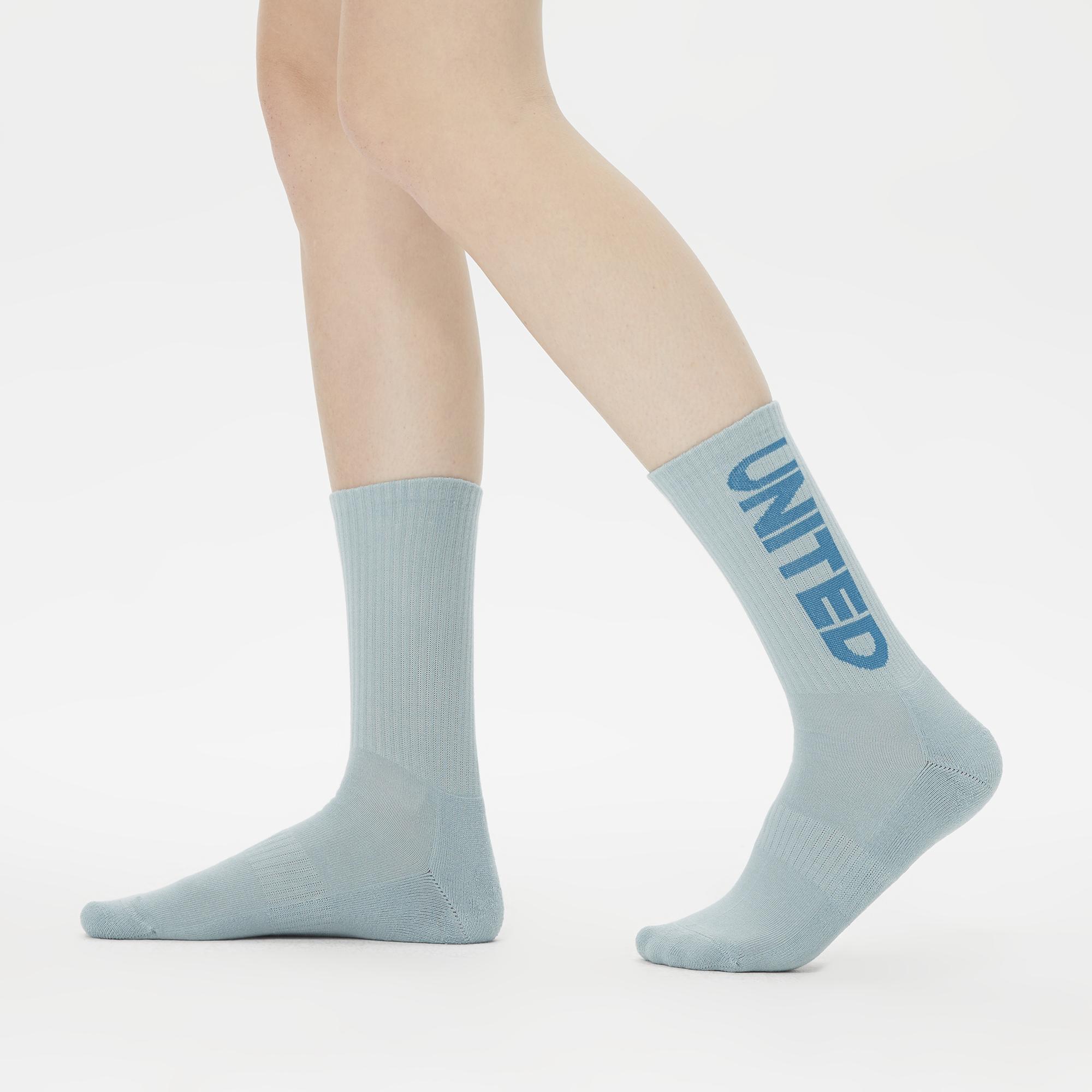 UNITED4 Kadın Pembe/Yeşil 2'li Çorap