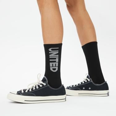  United4 Cure Unisex Siyah/Gri/Beyaz 3'lü Çorap