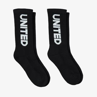  UNITED4 Unisex Siyah Çorap