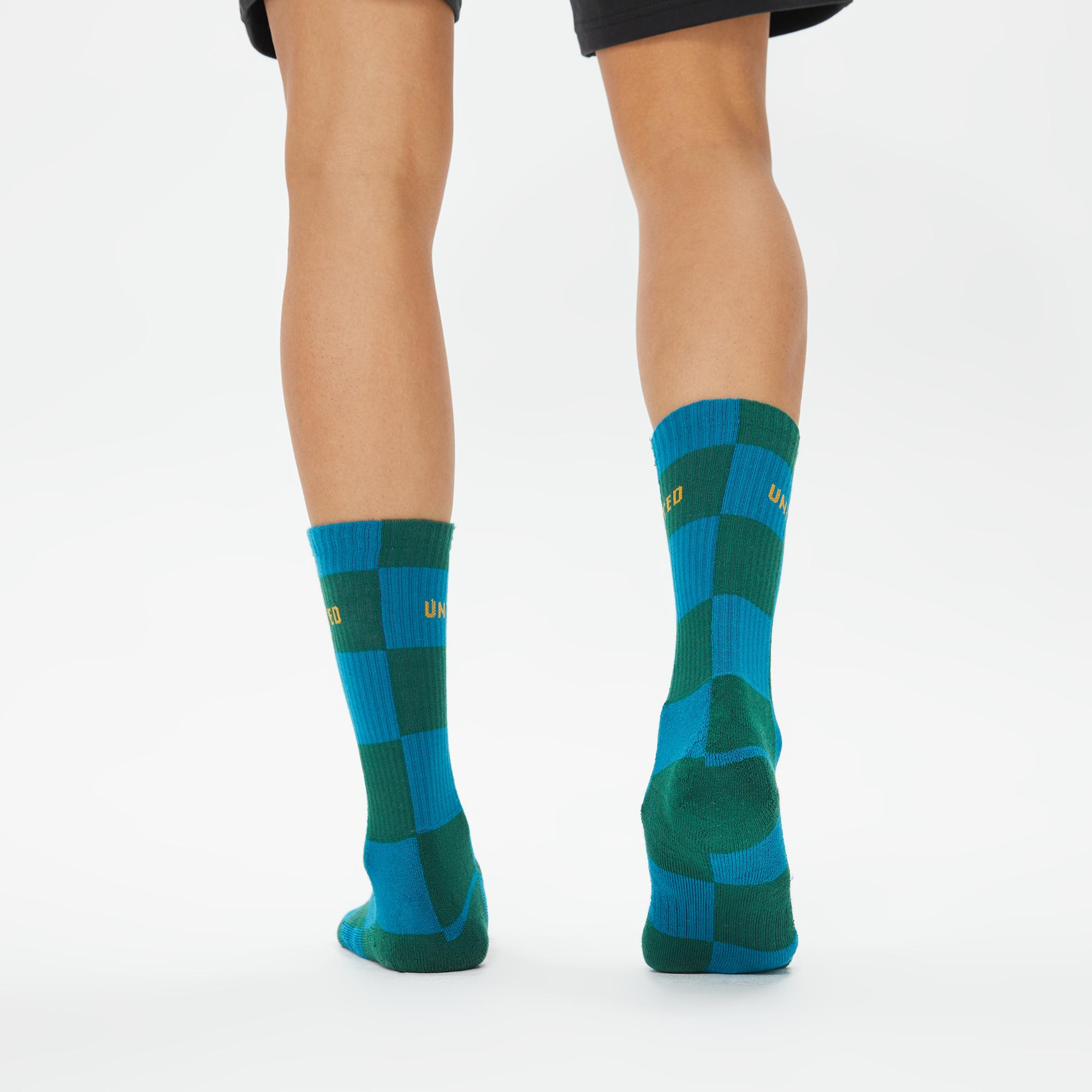 UNITED4 Street Crew Erkek Yeşil/Lacivert 2'li Çorap