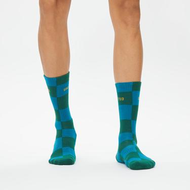  UNITED4 Street Crew Erkek Yeşil/Lacivert 2'li Çorap