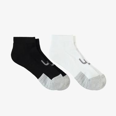  UNITED4 Street Mid Crew Kadın Siyah/Beyaz 2'li Çorap