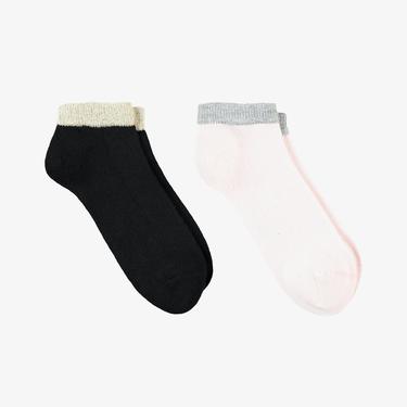  UNITED4 Classic Çocuk Siyah/Pembe 2'li Çorap