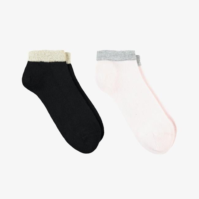  UNITED4 Classic Çocuk Siyah/Pembe 2'li Çorap