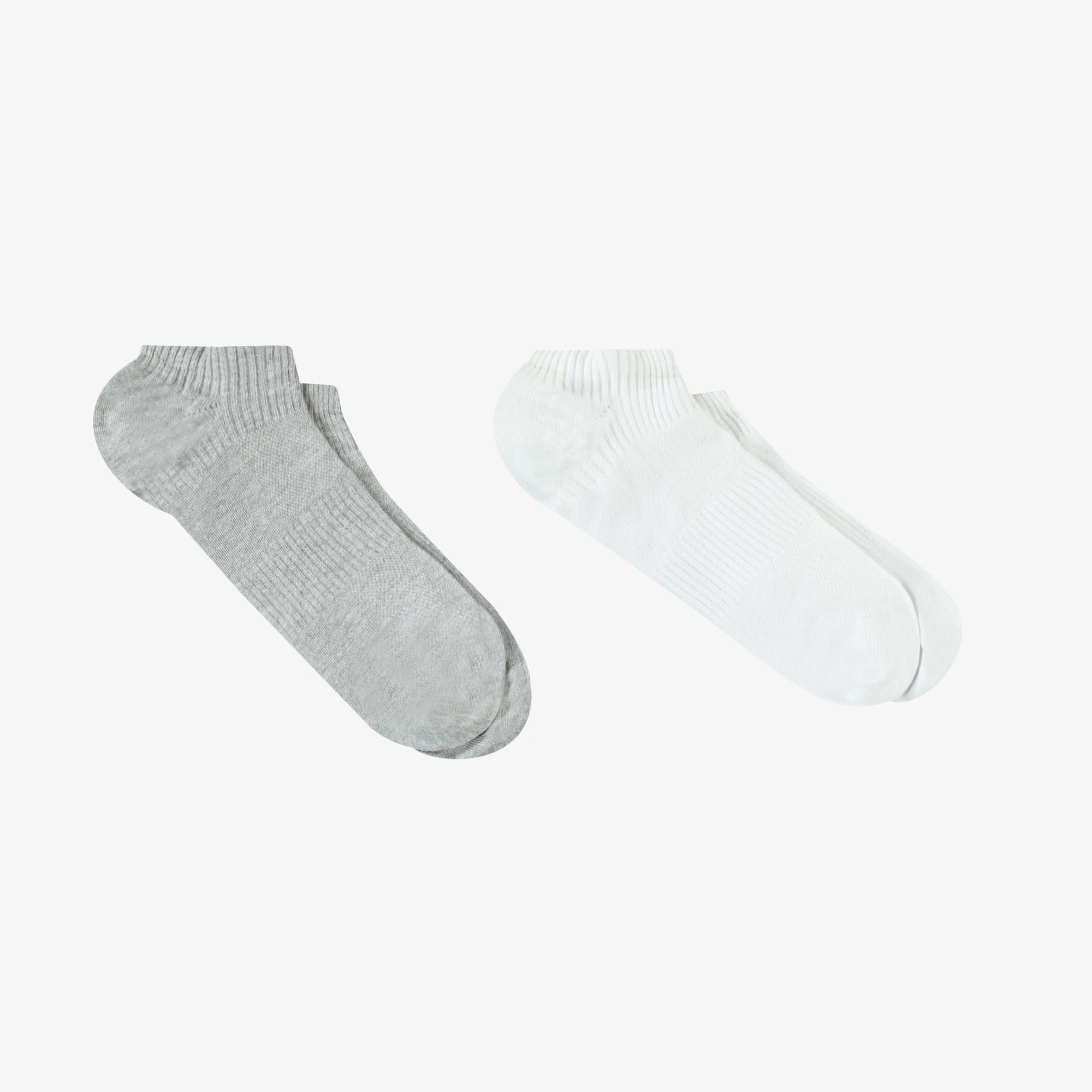 UNITED4 Unisex Gri/Beyaz 2'liÇorap