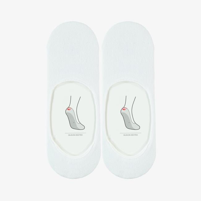  UNITED4 Unisex 2'li Beyaz Çorap