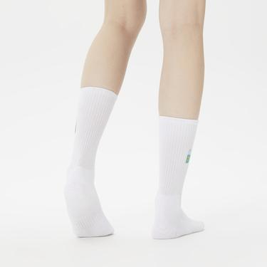  United4 Nakışlı Kadın Beyaz Çorap