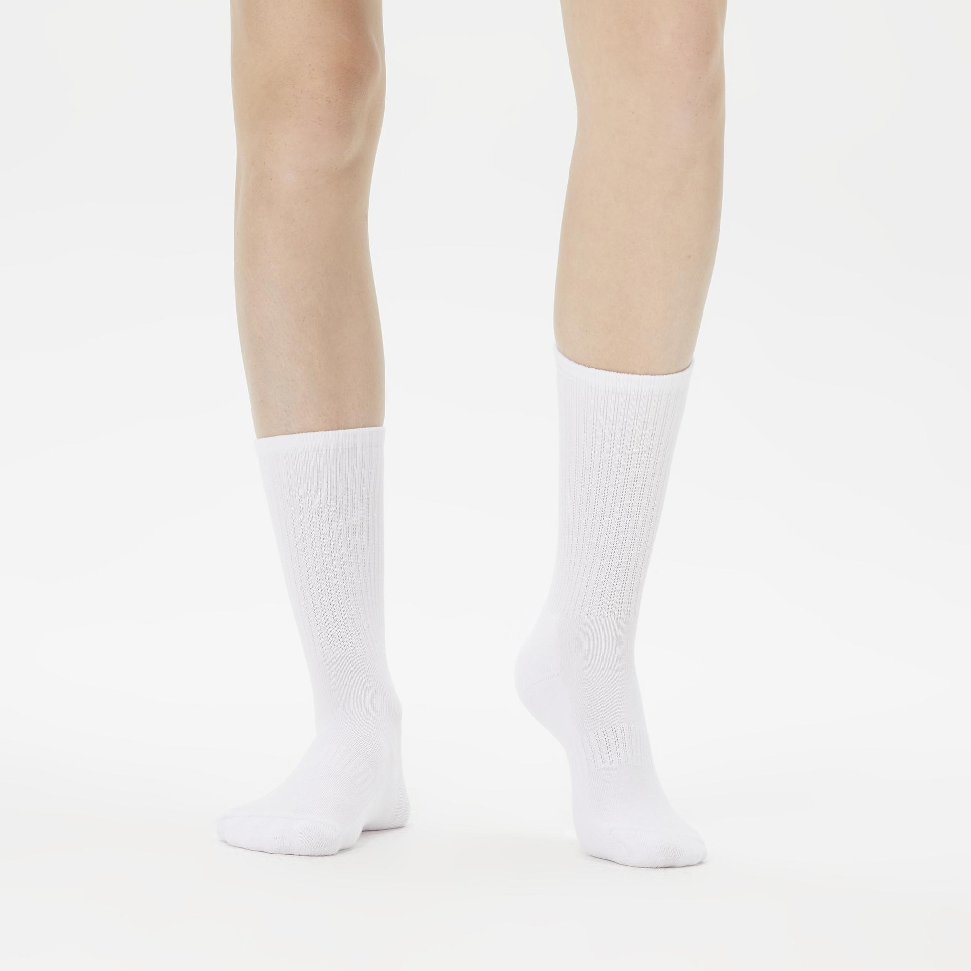 United4 Nakışlı Kadın Beyaz Çorap