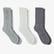 UNITED4 Erkek Krem Gri 3'lü Çorap