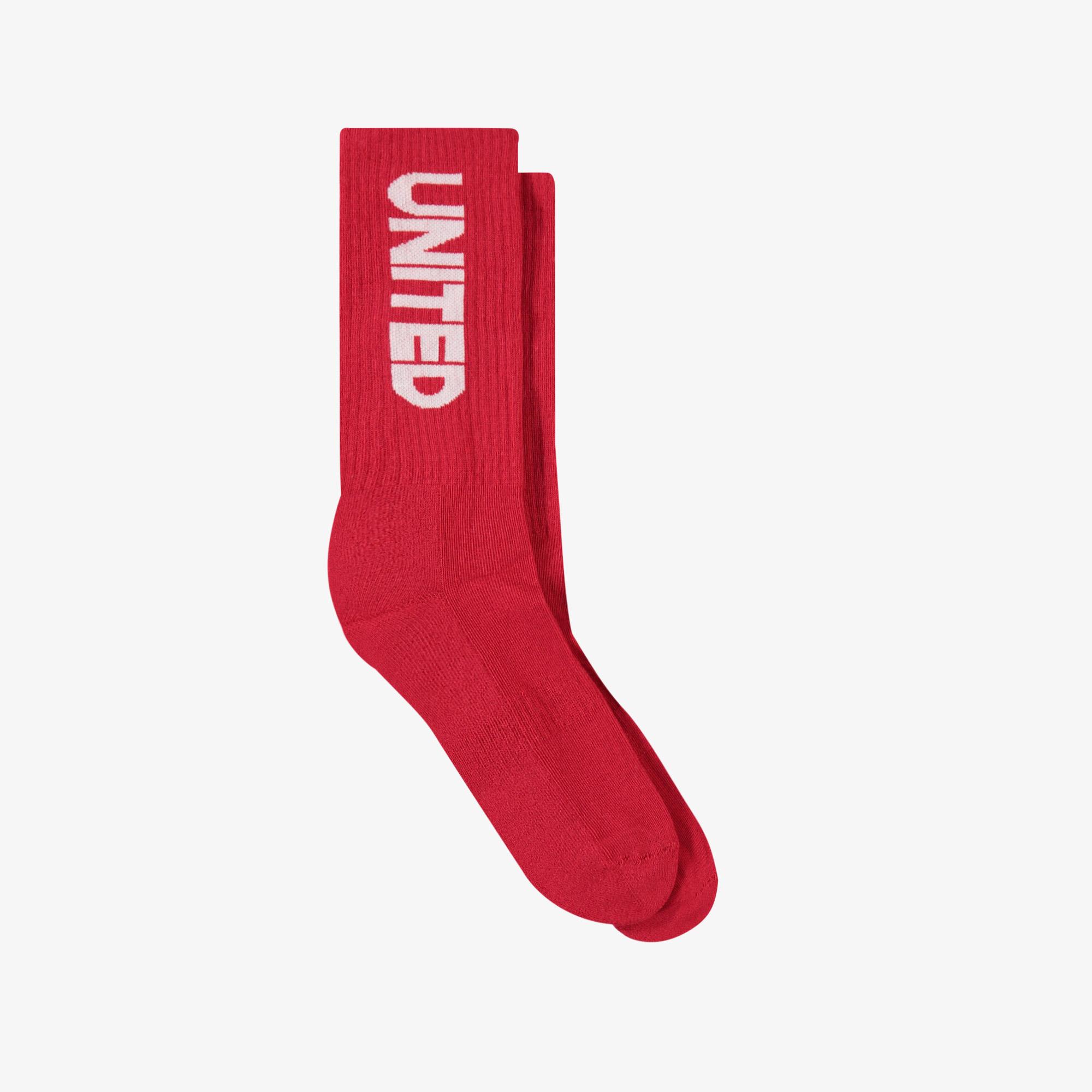 UNITED4 Erkek Kırmızı Çorap
