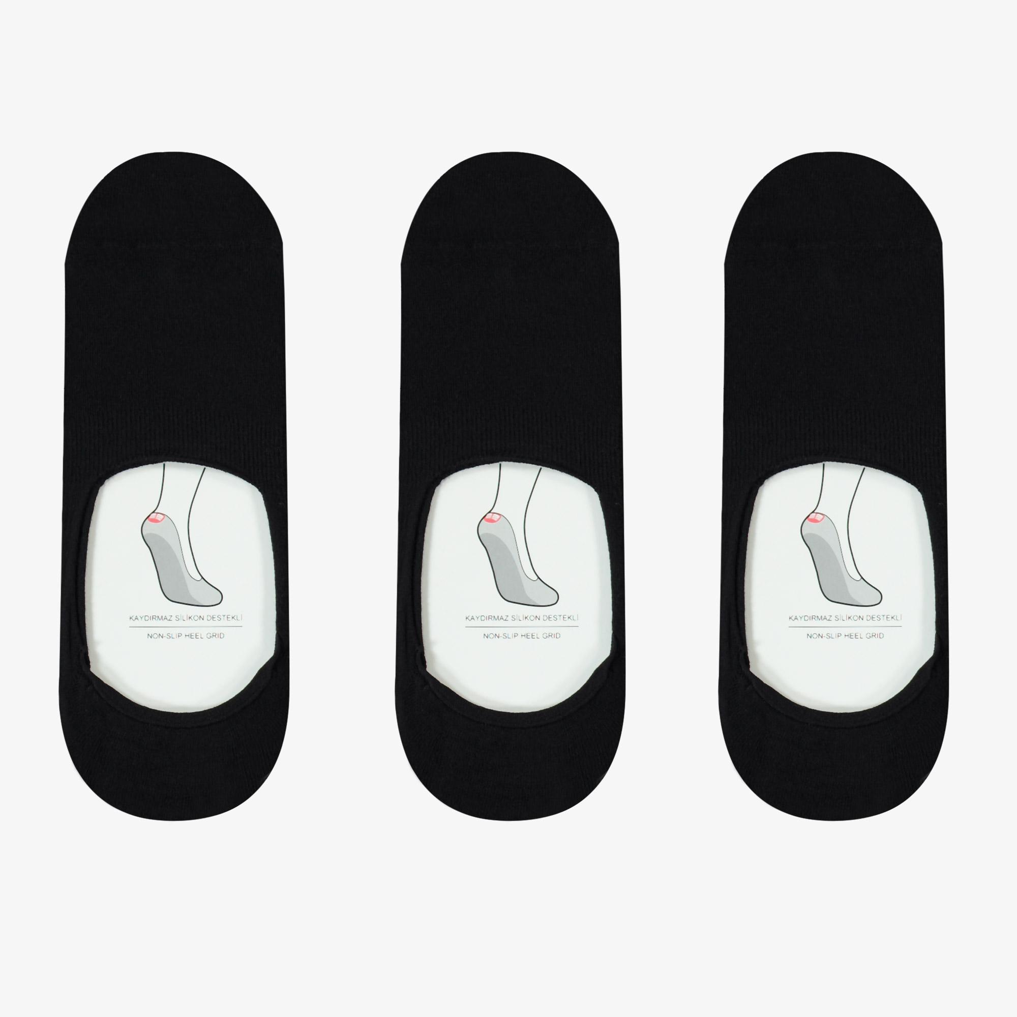 UNITED4 Erkek Siyah 3'lü Çorap