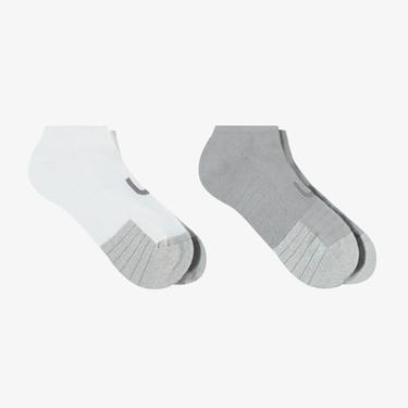  UNITED4 Erkek Beyaz/Gri 2'li Çorap