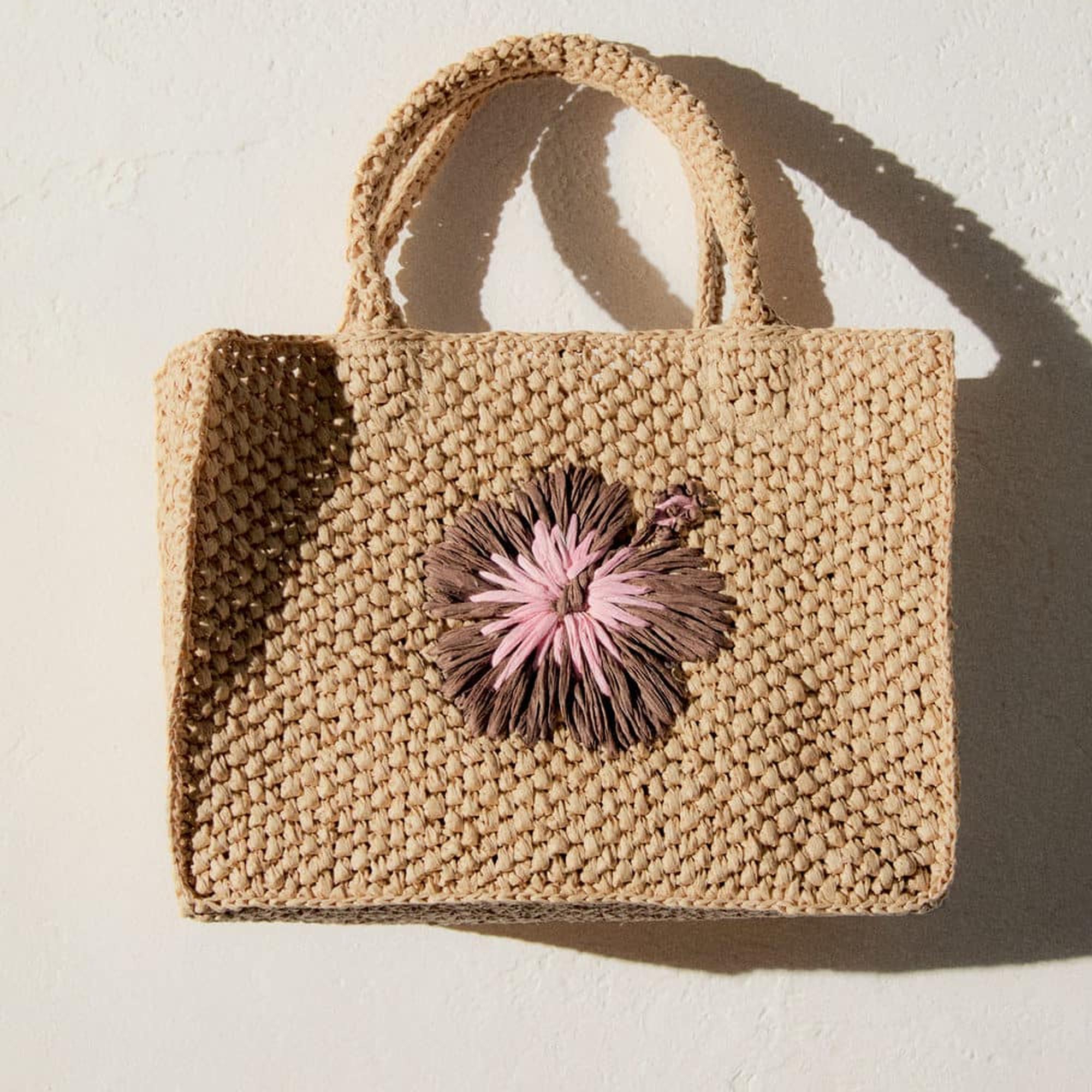 Mango Kadın Doğal Elyaf El Çantası Bej