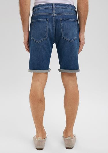  Mavi Brian Street Gölgeli İndigo Mavi Jean Şort 0418487143