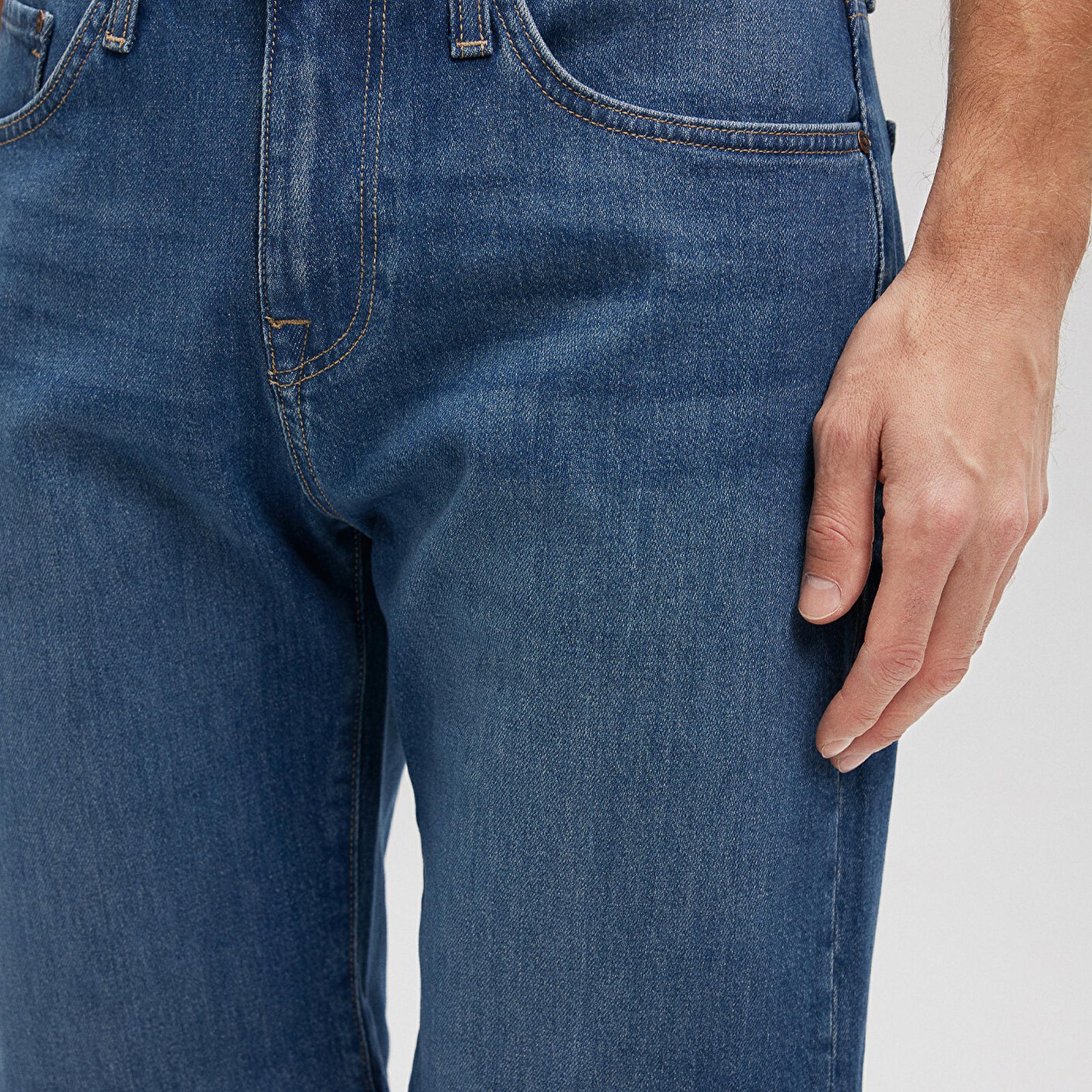 Mavi Brian Street Gölgeli İndigo Mavi Jean Şort 0418487143