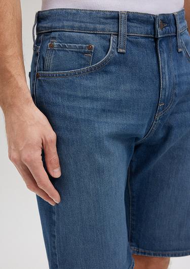  Mavi Brian Street Gölgeli İndigo Mavi Jean Şort 0418487143