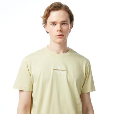  Calvin Klein Jeans Monologo Erkek Yeşil T-Shirt