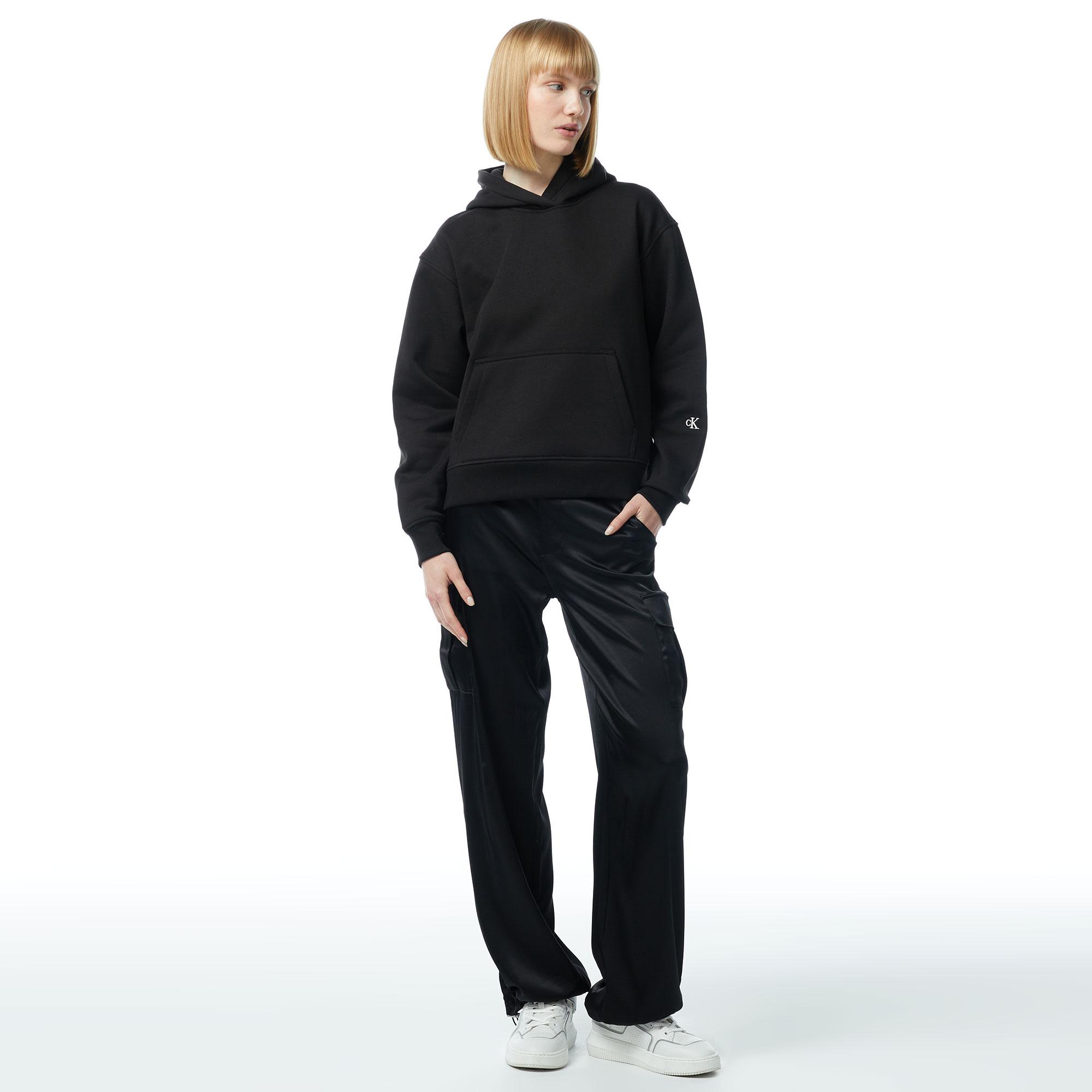 Calvin Klein Jeans Second Skin Kadın Siyah Sweatshirt