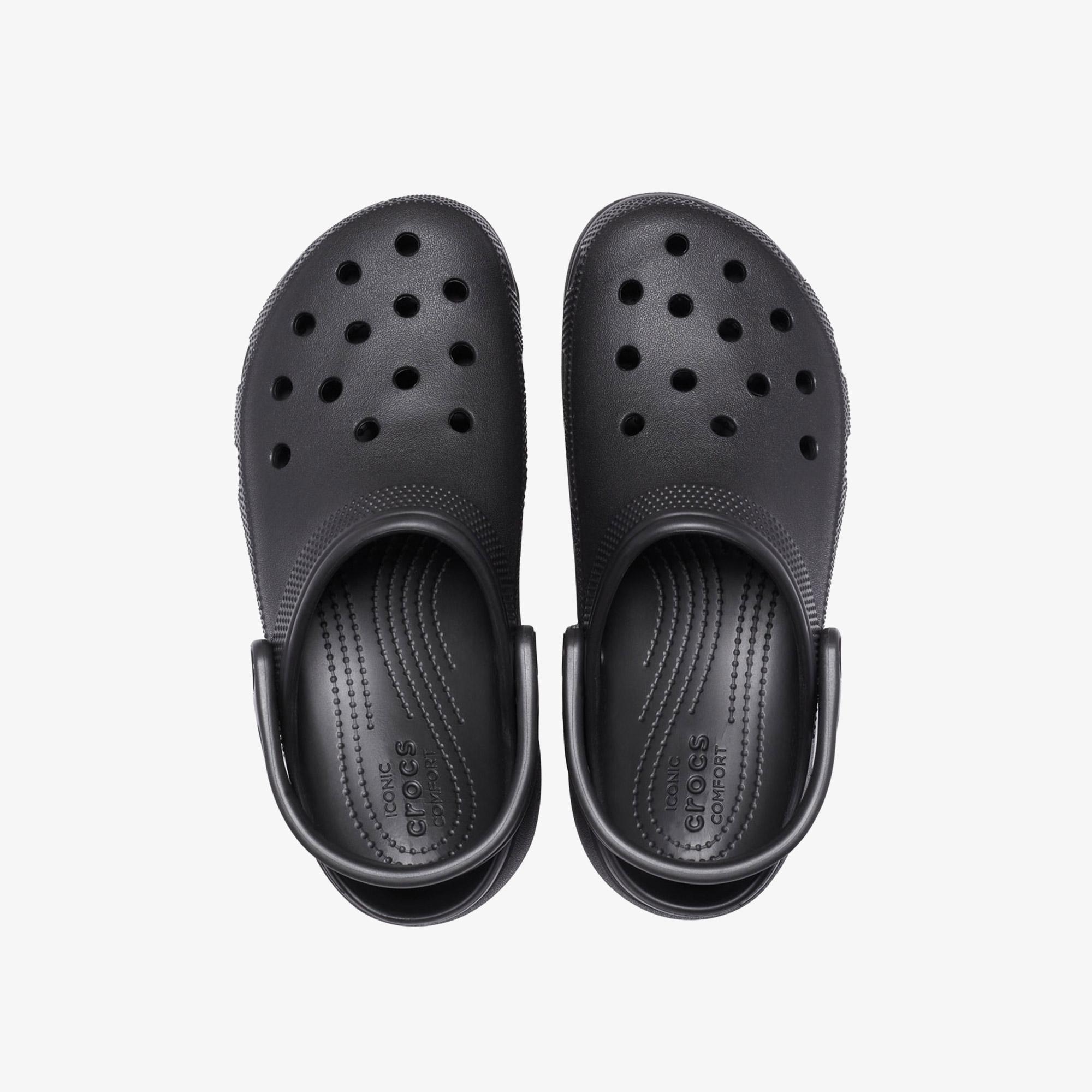 Crocs Classic Platform Clog Kadın Siyah Günlük Terlik