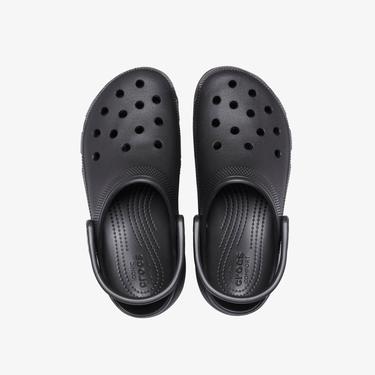  Crocs Classic Platform Clog Kadın Siyah Günlük Terlik