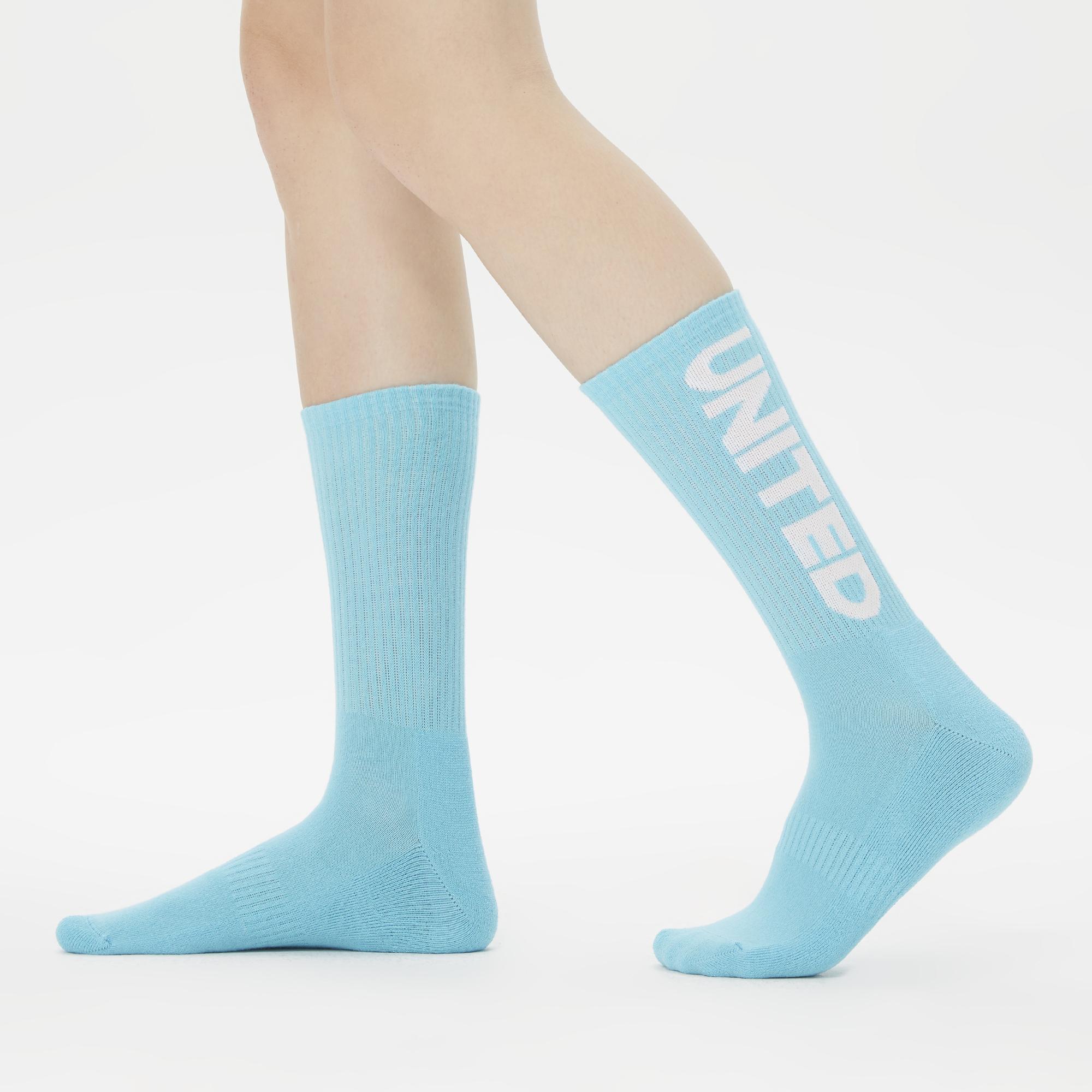 UNITED4 Unisex Mavi Çorap