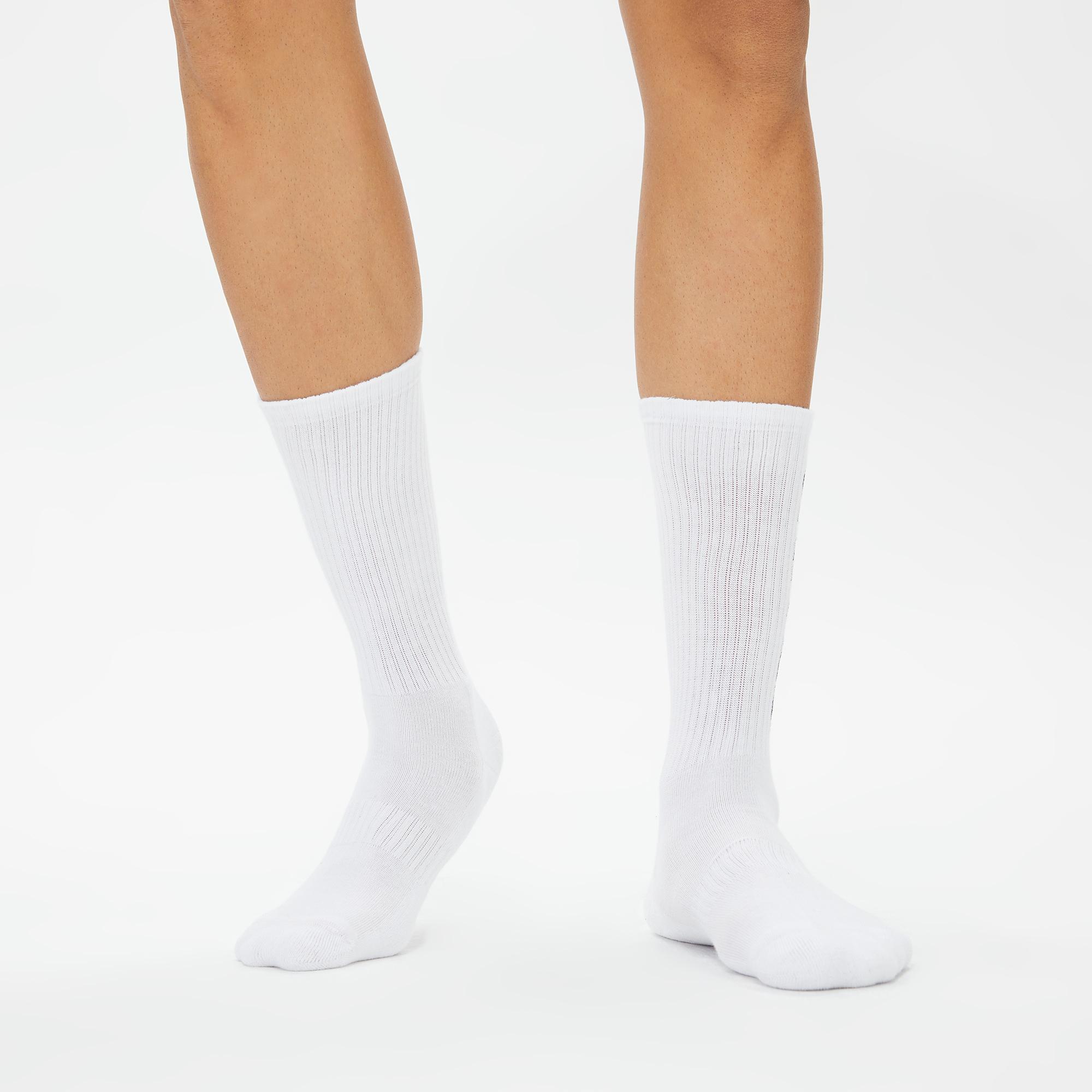 UNITED4 Classic Unisex Beyaz 2'li Çorap