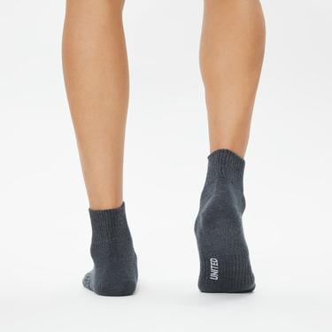  UNITED4 Unisex Gri Çorap