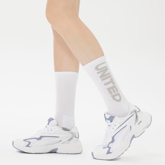  United4 Cure Unisex Siyah/Gri/Beyaz 3'lü Çorap