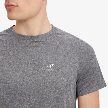  Energetics Erkek Gri Koşu T-Shirt