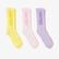 UNITED4 Kadın Sarı/Pembe/Mor 3lü Çorap