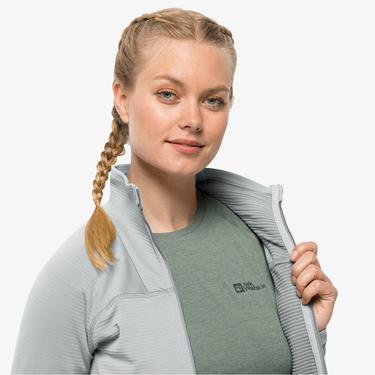  Jack Wolfskin Prelight Fz Kadın Gri Eşofman Üstü