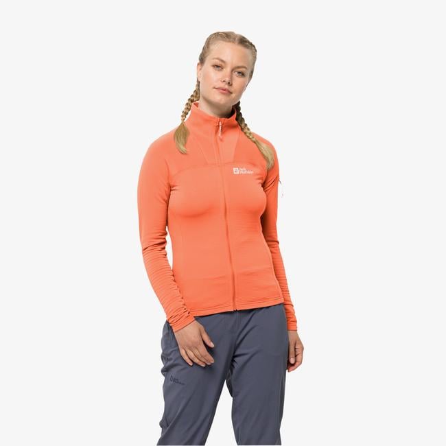  Jack Wolfskin Prelight Fz Kadın Turuncu Eşofman Üstü