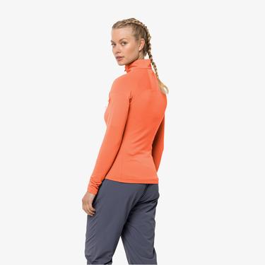  Jack Wolfskin Prelight Fz Kadın Turuncu Eşofman Üstü