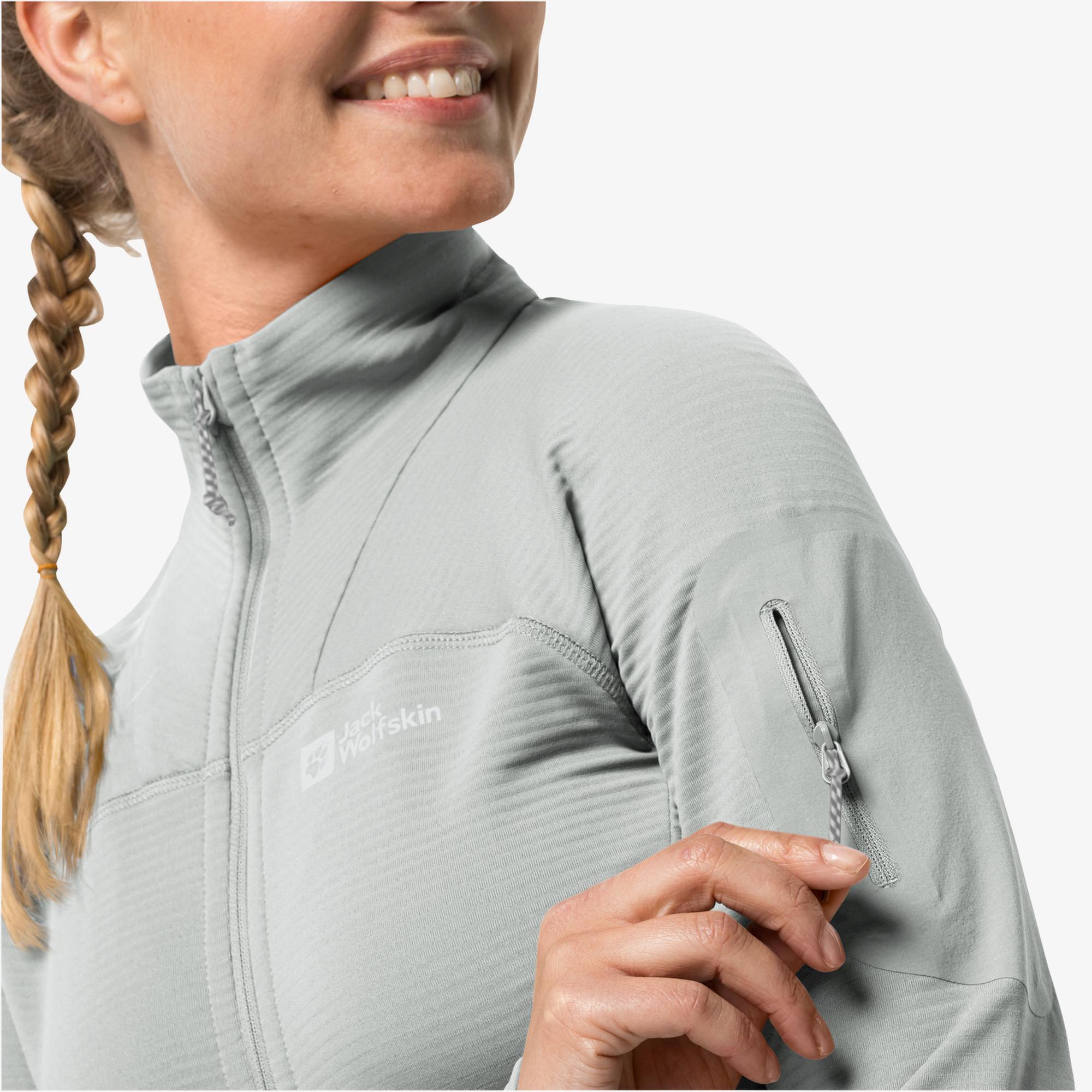 Jack Wolfskin Prelight Fz Kadın Gri Eşofman Üstü