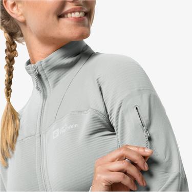  Jack Wolfskin Prelight Fz Kadın Gri Eşofman Üstü
