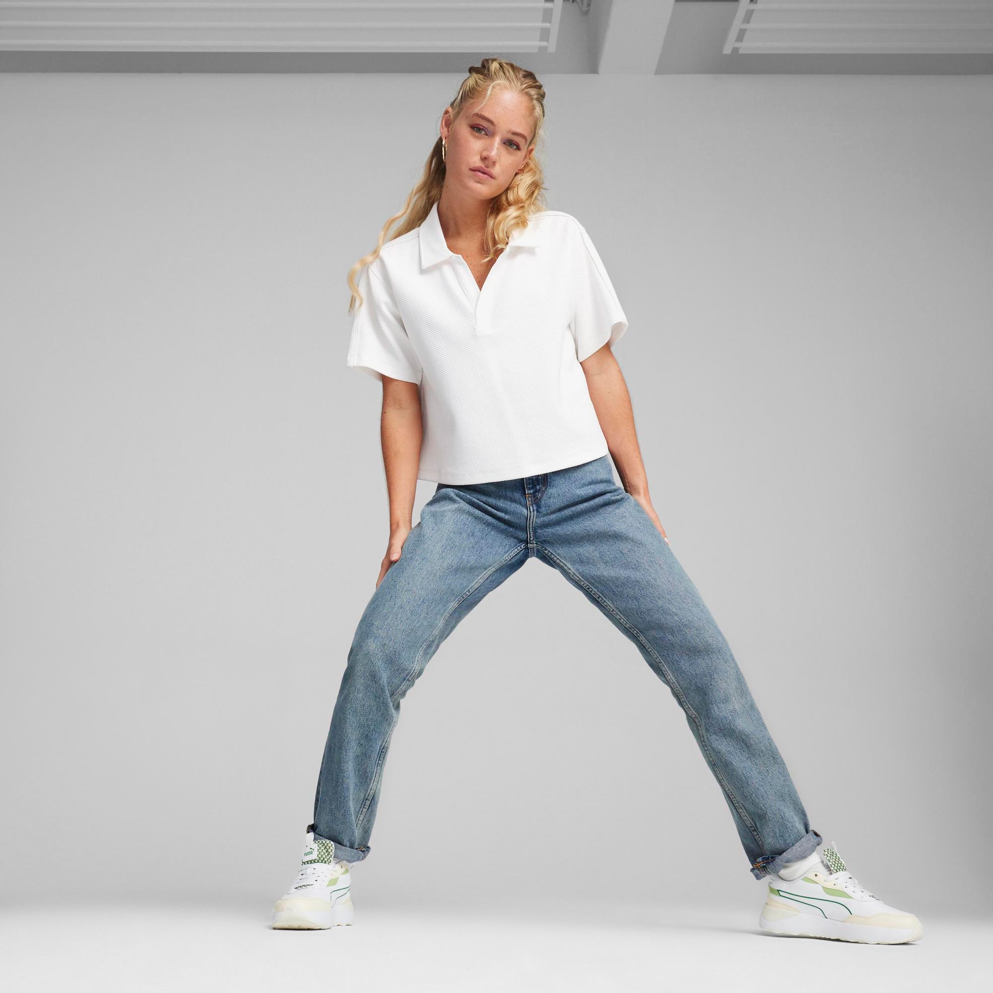 Puma Her Kadın Beyaz Günlük T-Shirt