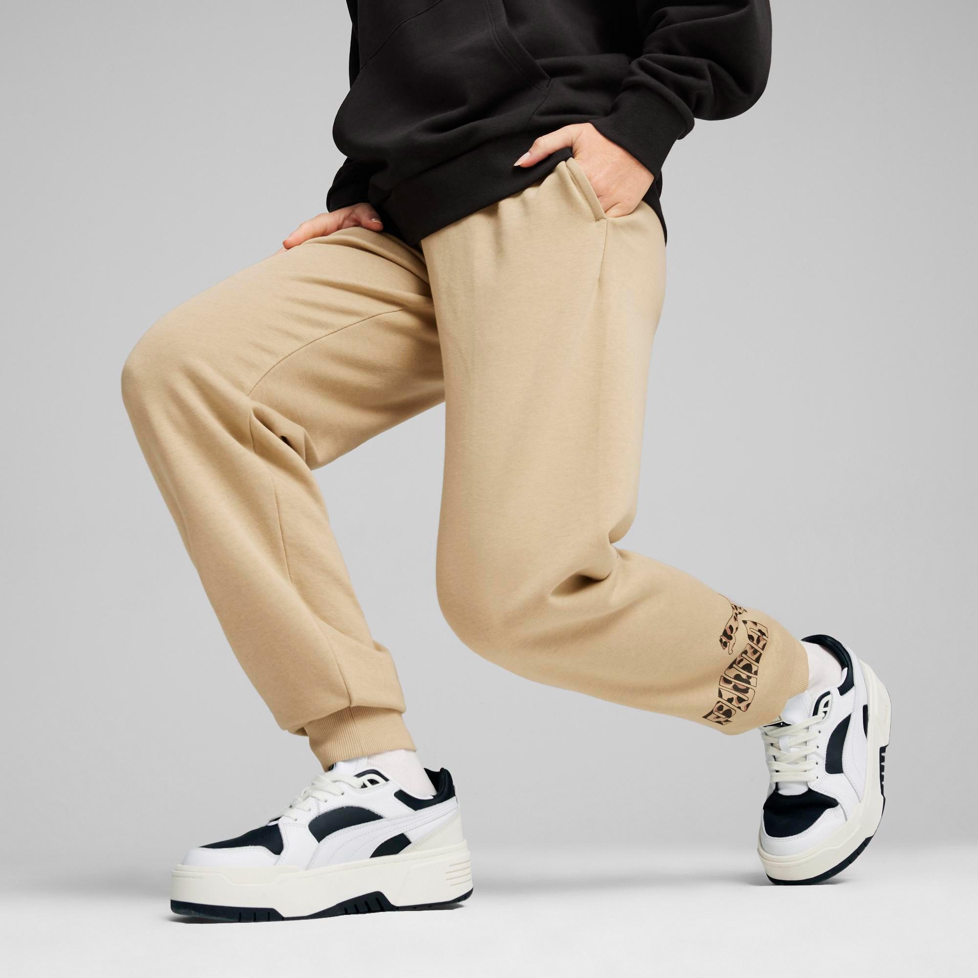 Puma Ess Animal Kadın Bej Günlük Eşofman Altı