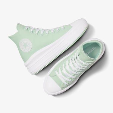  Converse Chuck Taylor All Star Move Stars Unisex Yeşil Platform Sneaker