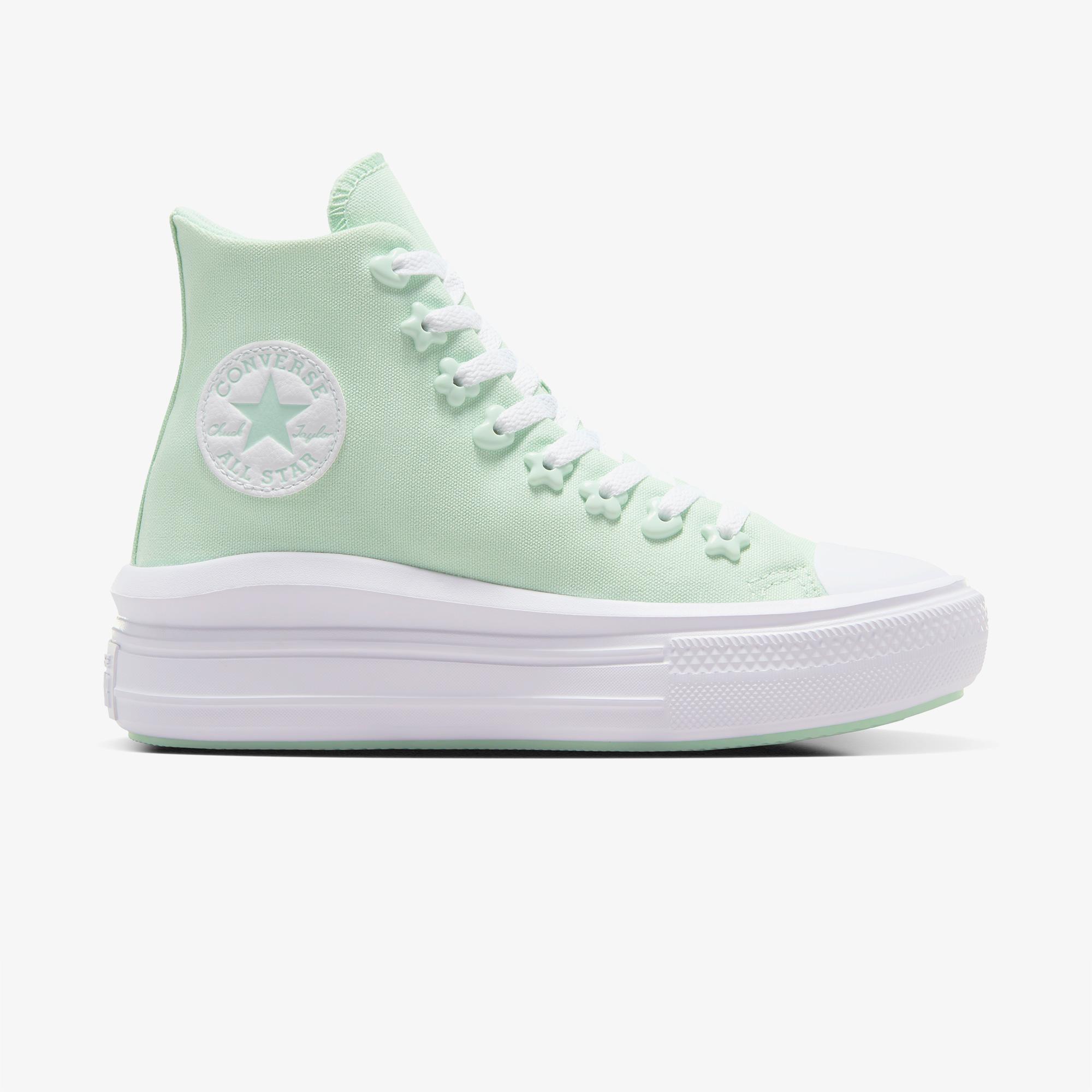 Converse Chuck Taylor All Star Move Stars Unisex Yeşil Platform Sneaker