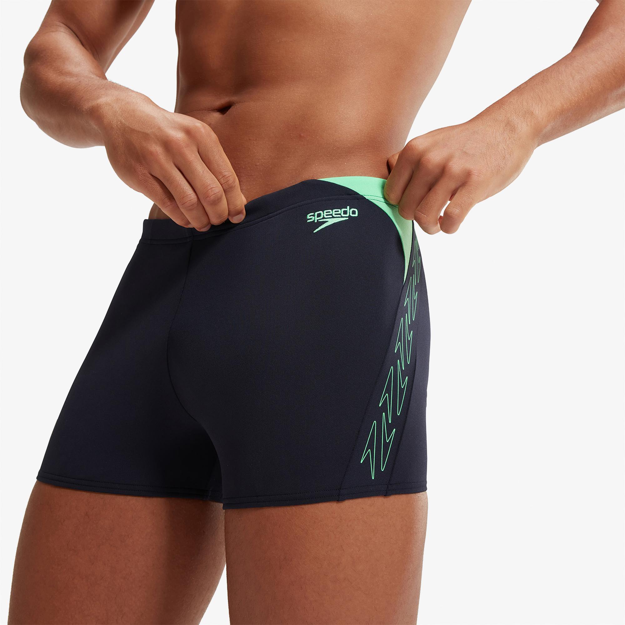 Speedo Hyperboom Aquashort Erkek Lacivert Yüzücü Mayosu