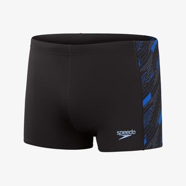  Speedo Panel Aquashort Erkek Siyah Yüzücü Mayosu