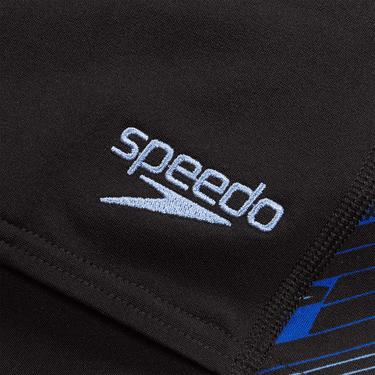  Speedo Panel Aquashort Erkek Siyah Yüzücü Mayosu