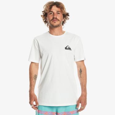  Quiksilver Mini Logo Erkek Beyaz Günlük T-Shirt