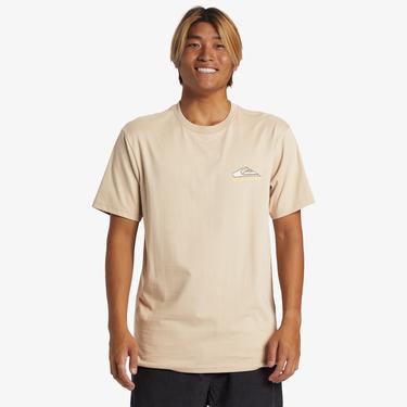  Quiksilver Step Up Erkek Kahverengi Günlük T-Shirt