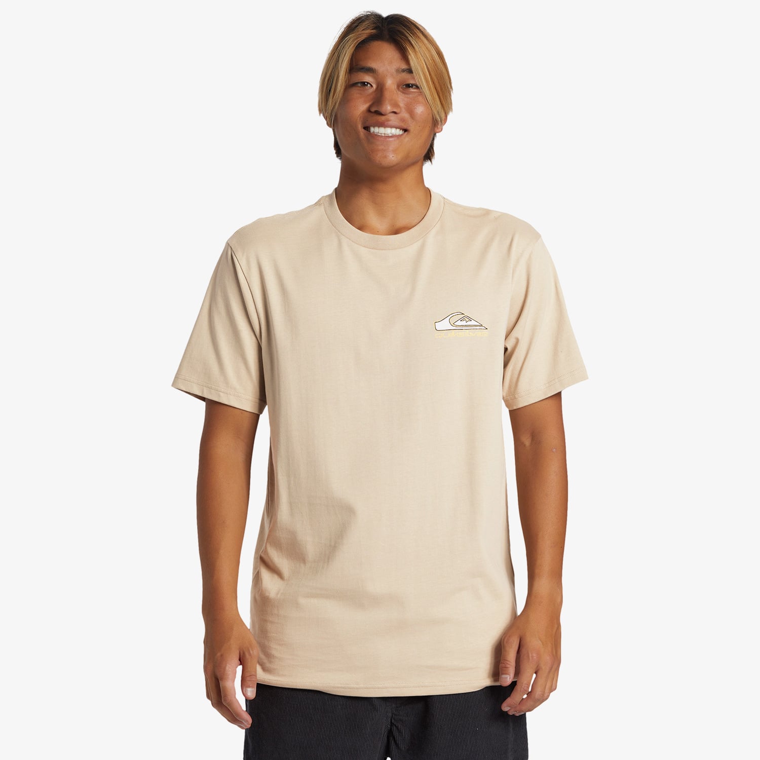  Quiksilver Step Up Erkek Kahverengi Günlük T-Shirt